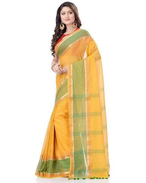 Buy Yellow Sarees for Women by Desh 