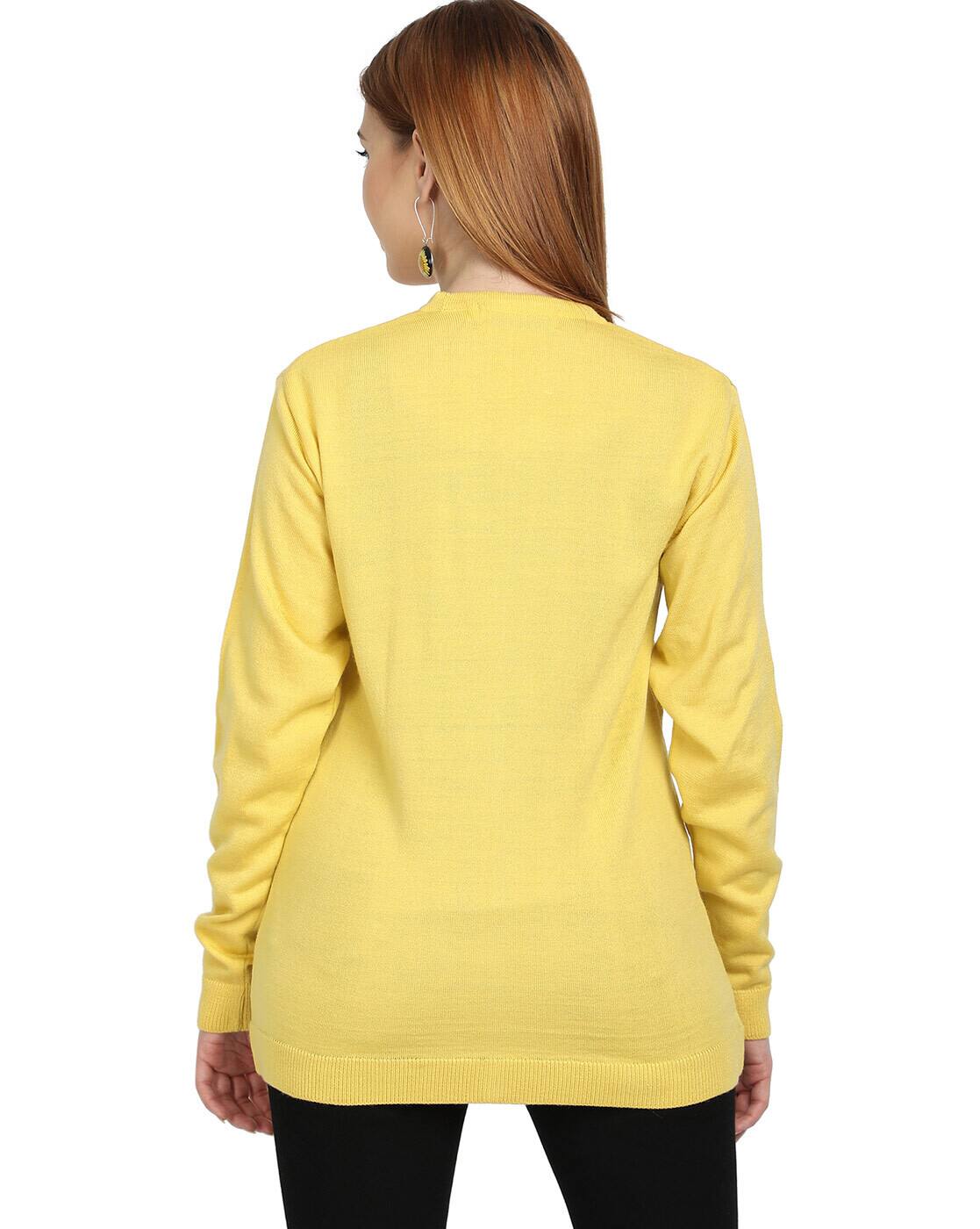 yellow cardigan jacket