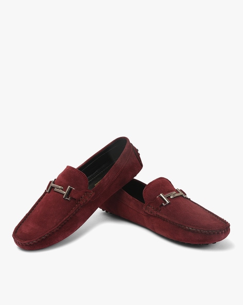 Buy Red Berry Casual Shoes for Men by LOUIS STITCH Online 