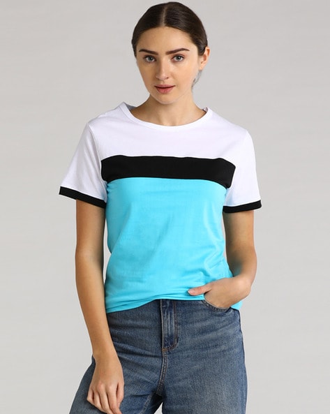 Buy Blue Tshirts for Women by LEWEL Online Ajio