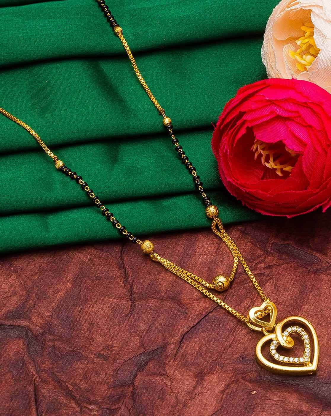 Mangalsutra with store heart shape pendant