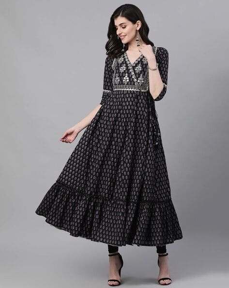 anarkali neck pattern