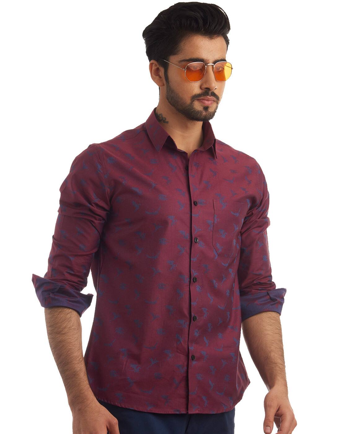 Buy Red Shirts for Men by FINNOY Online 