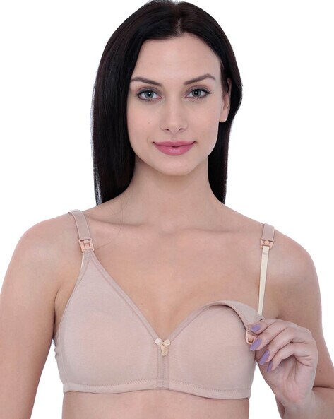 Buy Inner Sense Beige Non Wired Non Padded Nursing Bra (Pack Of 3) for  Women Online @ Tata CLiQ