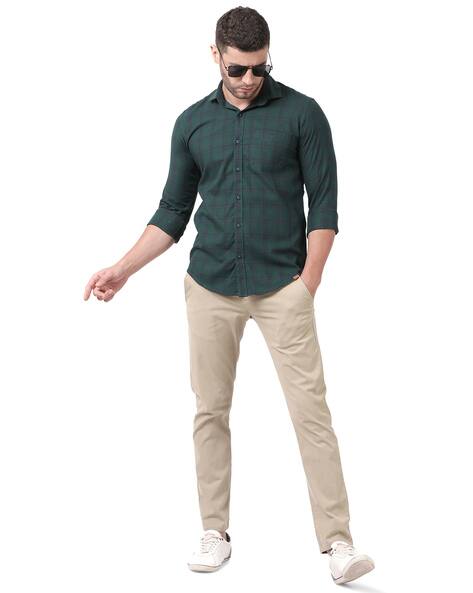 Buy Green Shirts for Men by VOLUME ZERO 