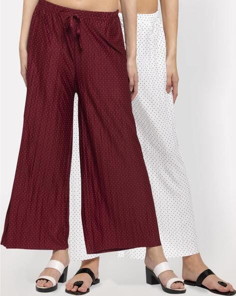 Outfit of the Day  Maroon Palazzo Pants