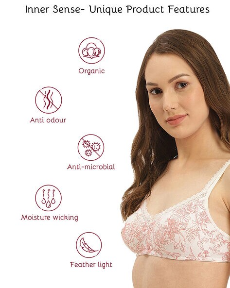 Buy InnerSense Double Layered Non Wired Full Coverage T-Shirt Bra (Pack of  3) - Assorted at Rs.2064 online