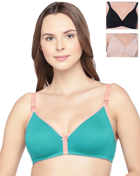 Buy Soie Minimizer Full Coverage Non Wired Bra (Pack Of 2) - Assorted at  Rs.1512 online