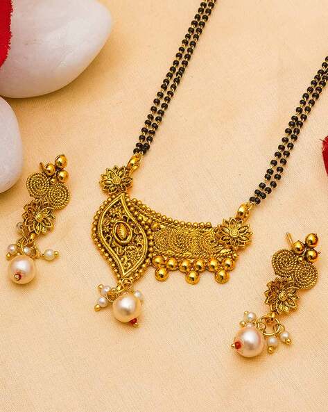 gold mangalsutra designs with gold beads with weight and price 2024 -  YouTube