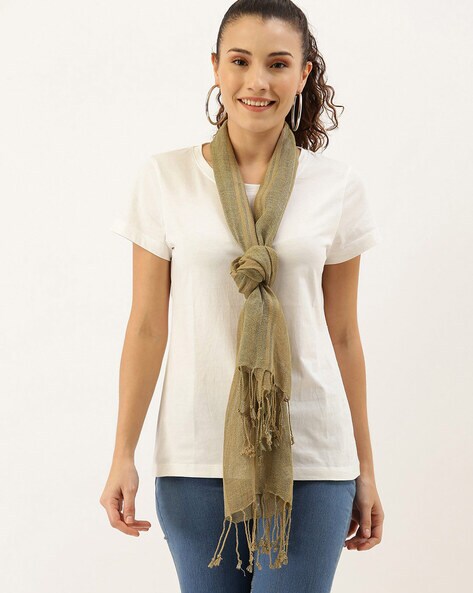 Scarf with Fringed Hem Price in India