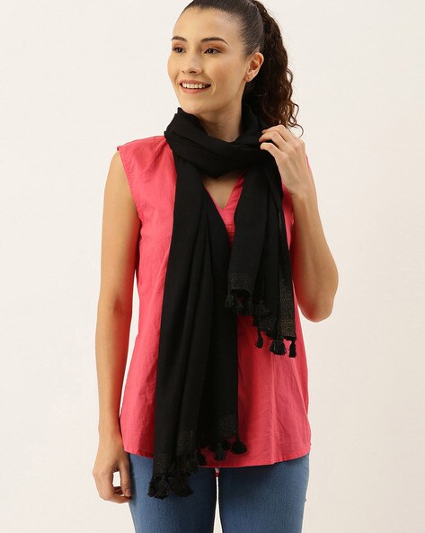 Woven Scarf with Tassels Price in India
