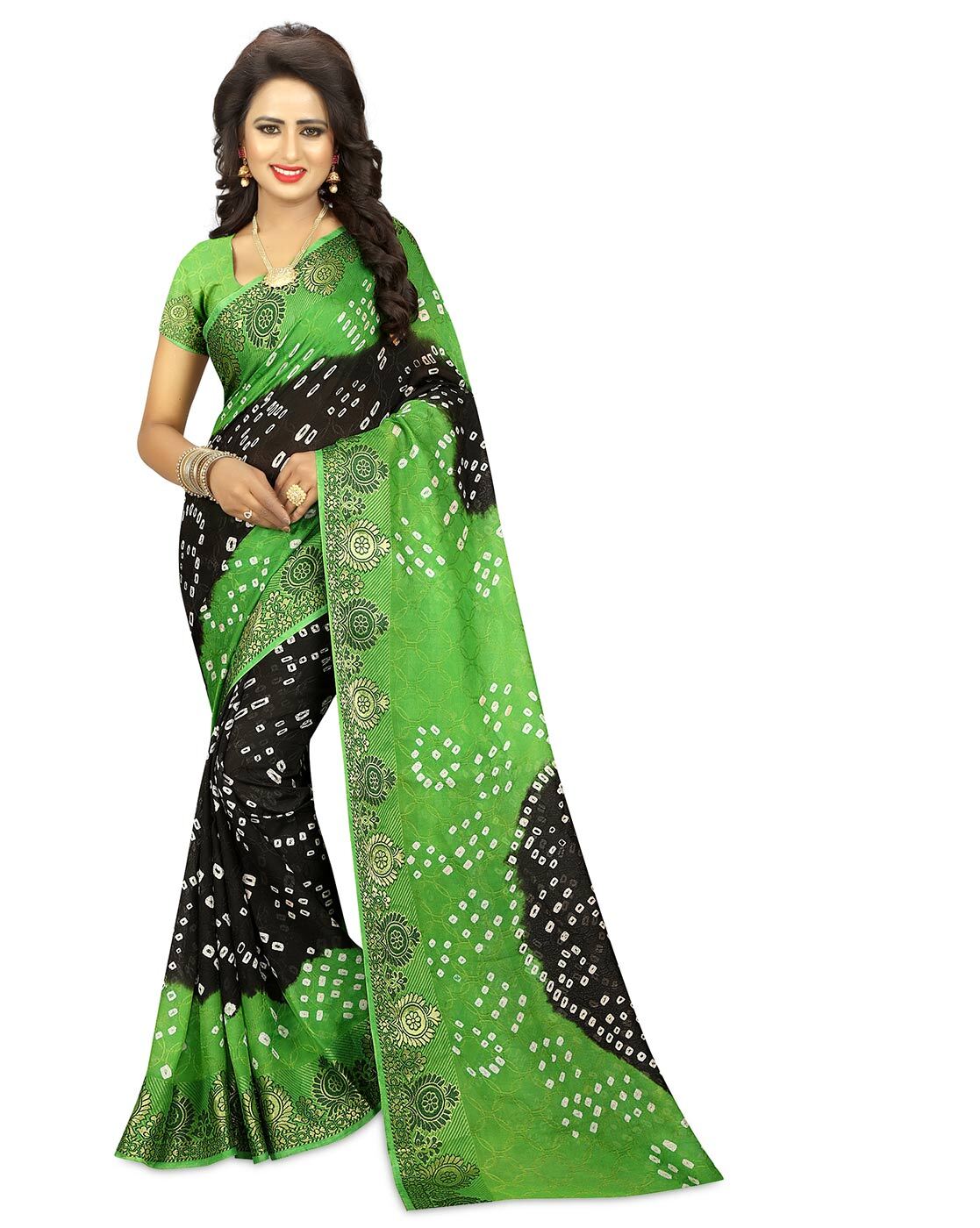 75% OFF on Saree(Saree For Women Party Wear Half Sarees Offer Designer  Below 500 Rupees Latest Design Under 300 Combo Art Silk New Collection 2018  In Latest With Designer Blouse Beautiful For