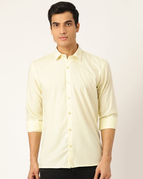 lemon yellow shirts for men