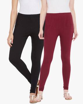 Buy Fuchsia Leggings for Women by 