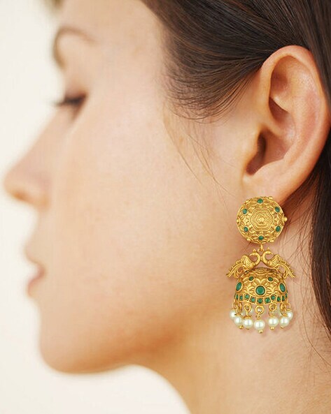 Kempu clearance gold earrings