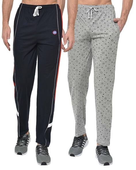 track pant  lower for men  d pocket  pack of 2  sports  gym  night  pant  cotton  poly  cloth