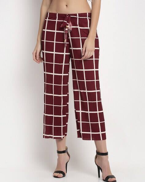 Buy Maroon Trousers \u0026 Pants for Women 