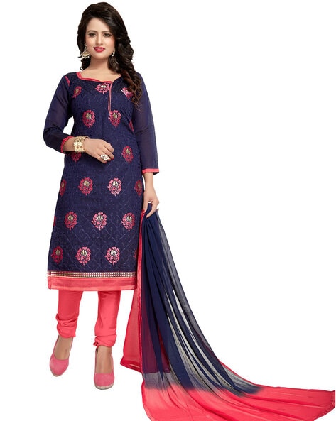 Buy Cotton Salwar Suits Fabric for Women Online – Stilento