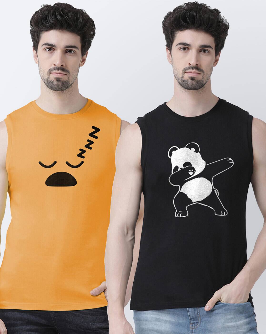 Buy Orange Tshirts for Men by FRISKERS 