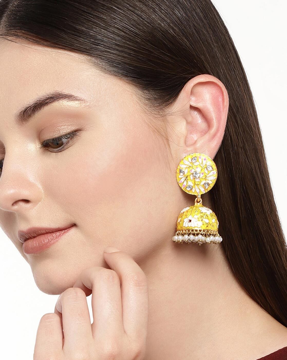 Gold Plated Jhumka Earrings For Girls Jewellery For Women