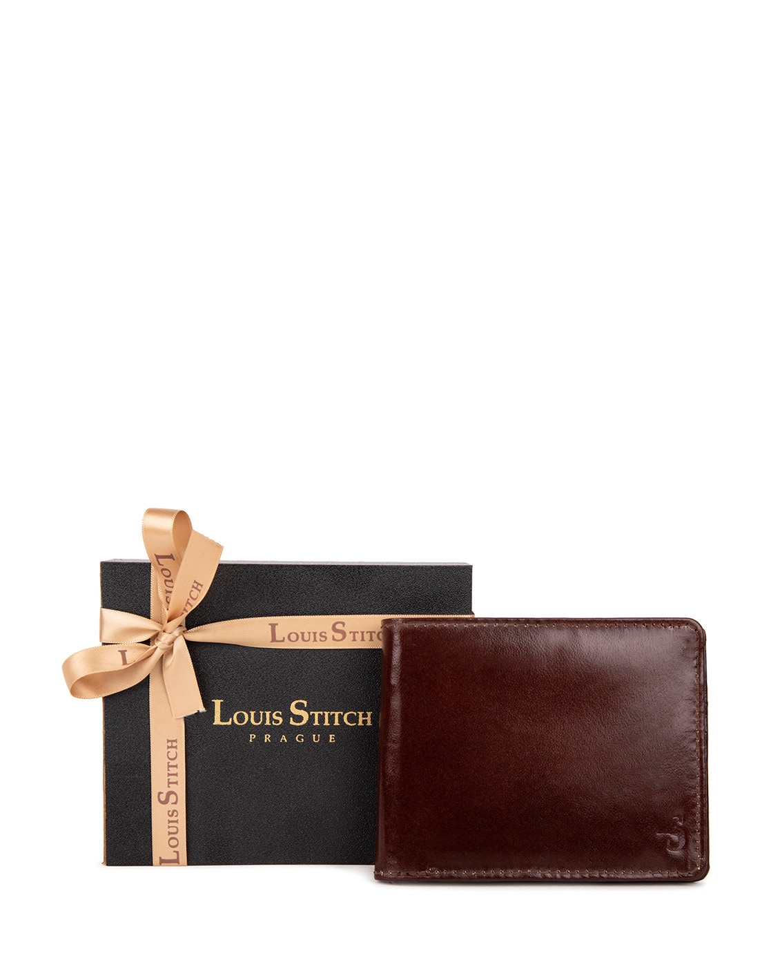 Louis Stitch Men Leather Two Fold Wallet in Blue: Buy Louis Stitch