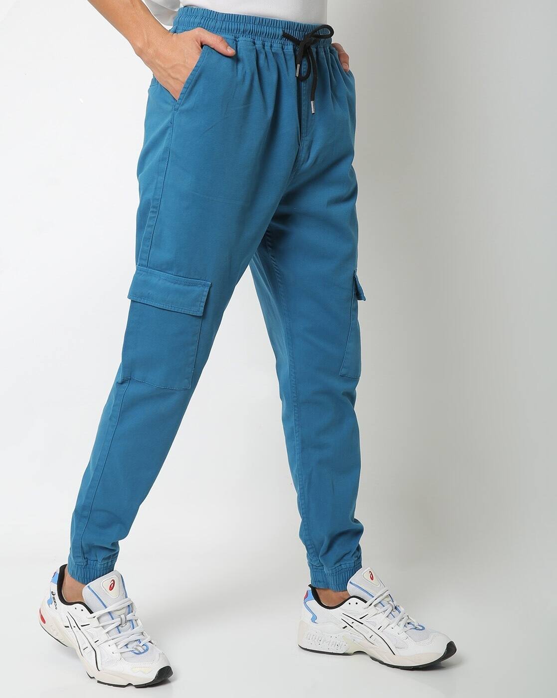 Buy Blue Track Pants for Men by Blue 