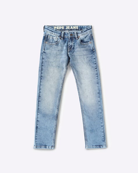 Washed 5-pocket Jeans