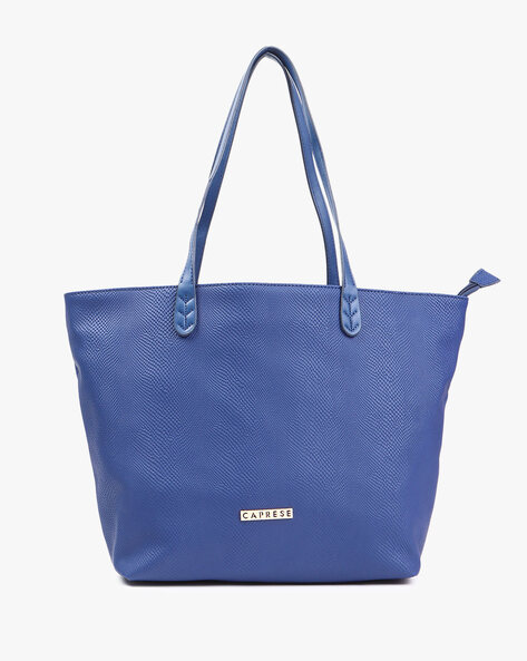 caprese blue solid shoulder bag