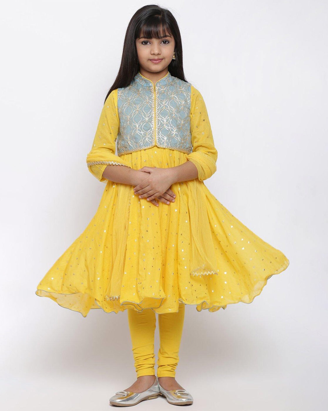 Buy Yellow Ethnic Wear Sets for Girls by MUHURATAM Online | Ajio.com