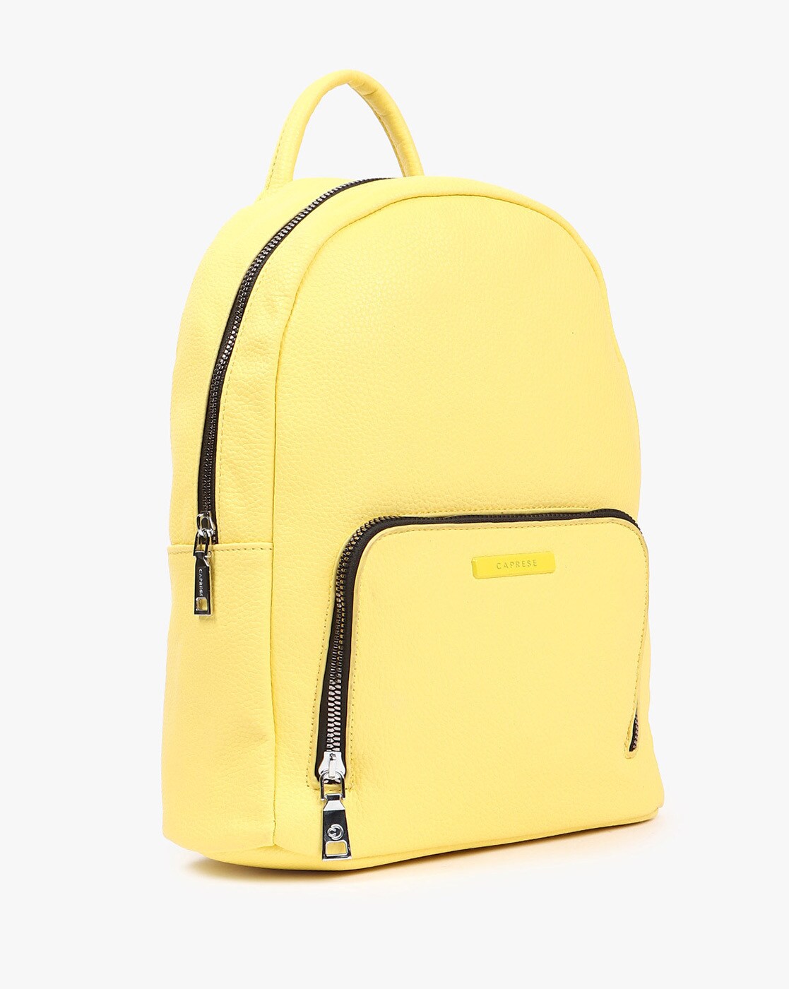 Leather backpack Coach Yellow in Leather - 26560163