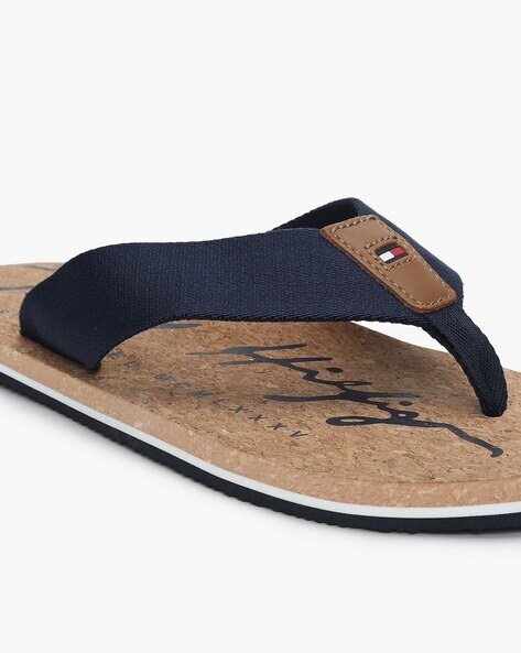 Tommy hilfiger leather online slippers