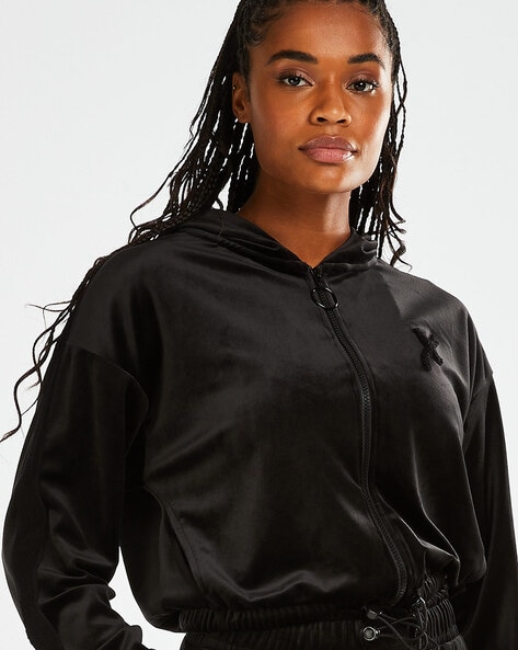 Cropped 2024 hooded jumper