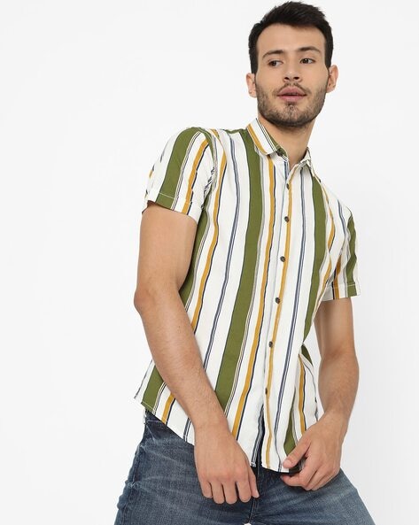 Gas Striped Slim Fit Shirt