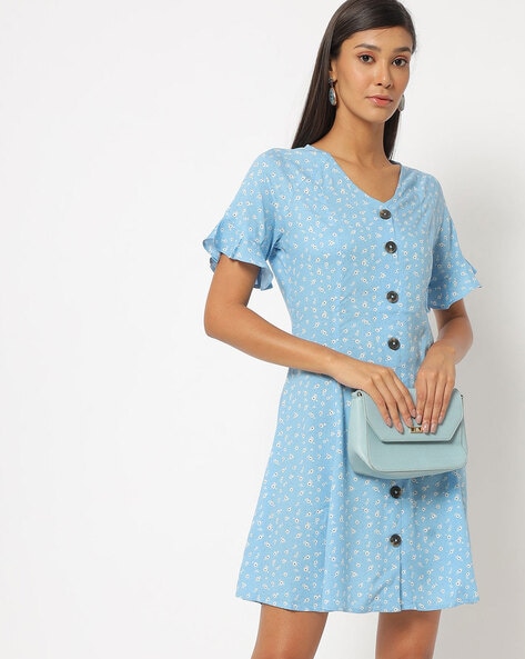 Buy Blue Dresses for Women by Ginger by Lifestyle Online | Ajio.com