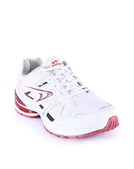 Panelled Lace-Up Sports Shoes