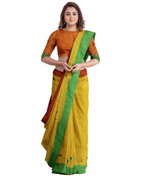 Buy Blue Sarees for Women by Sajasajo Online | Ajio.com