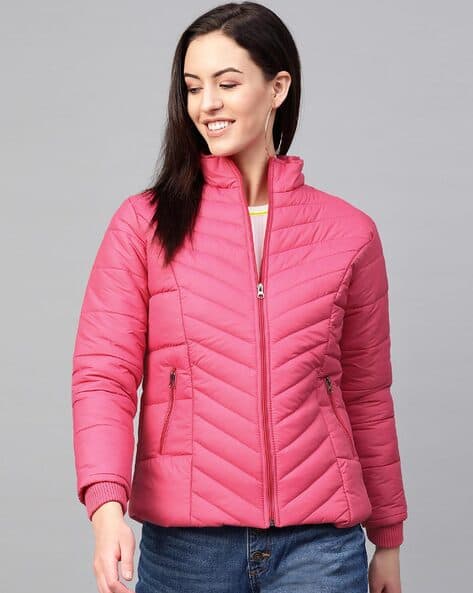 bright pink jacket womens