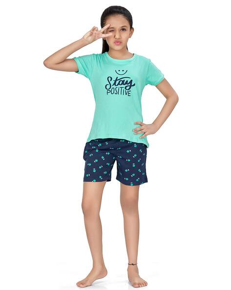 Buy Blue Nightsuit Sets for Girls by 