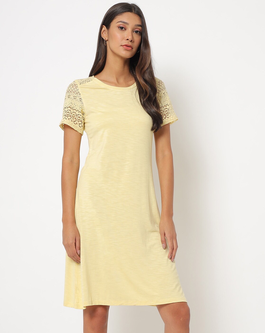 marks and spencer yellow dress