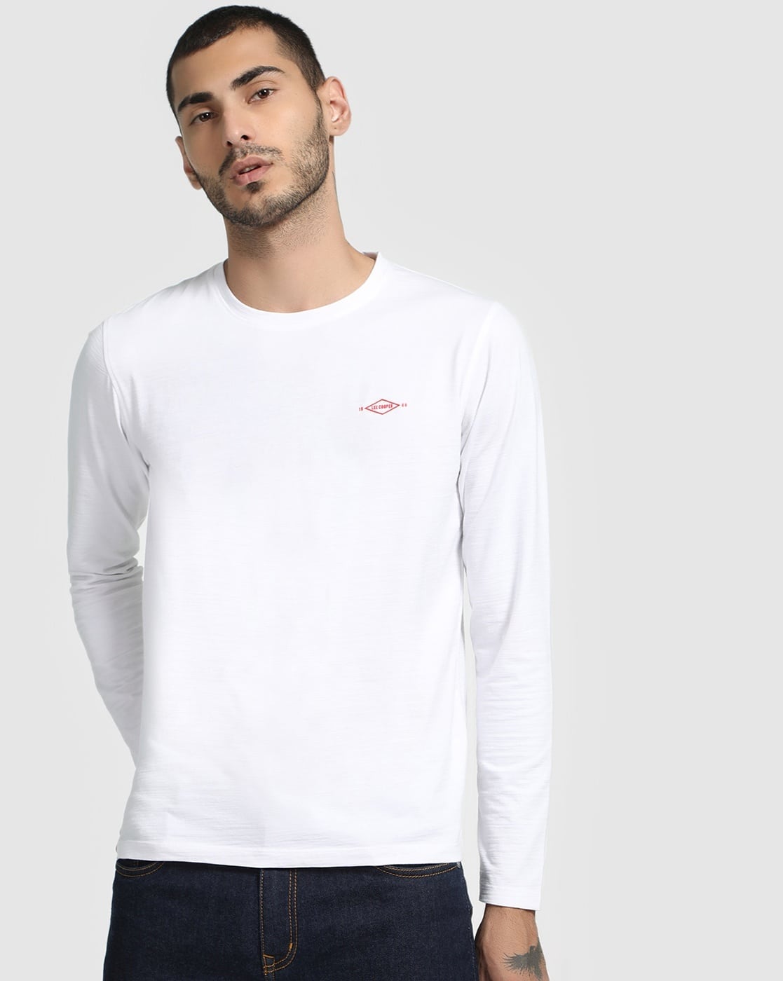 Buy White Tshirts for Men by LEE COOPER Online | Ajio.com
