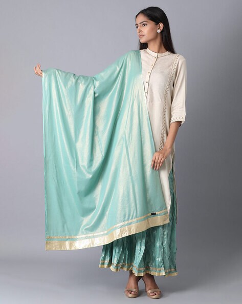 Voile Dupatta with Lace Border Price in India