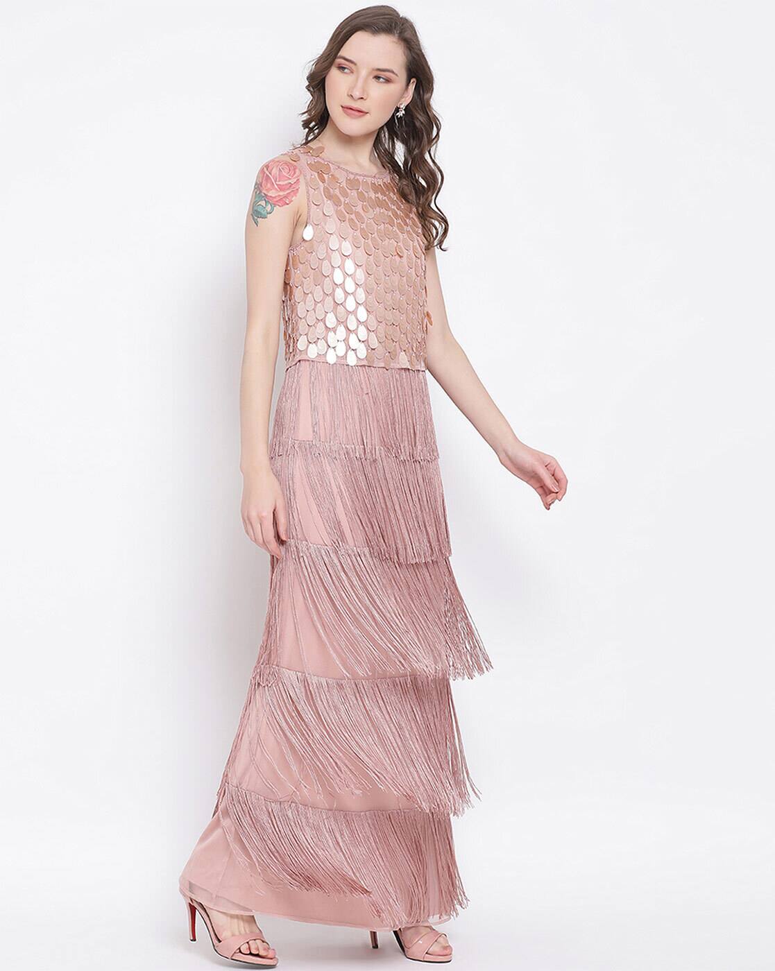 cheap pink maxi dress