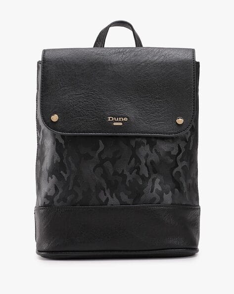 Dune Leopard Print Backpack Buy Black Handbags For Women By Dune