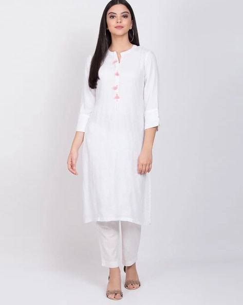 Buy White Kurtas for Women by Biba Online Ajio