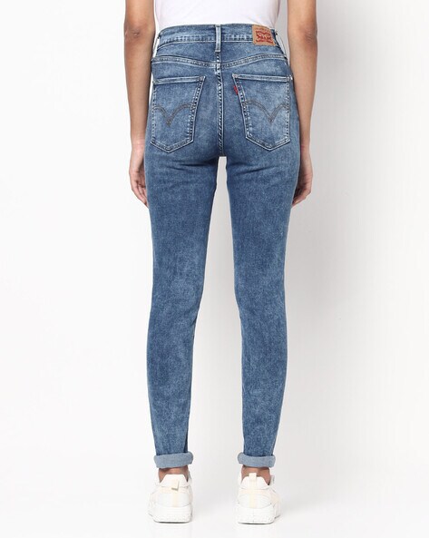 levi acid wash skinny jeans