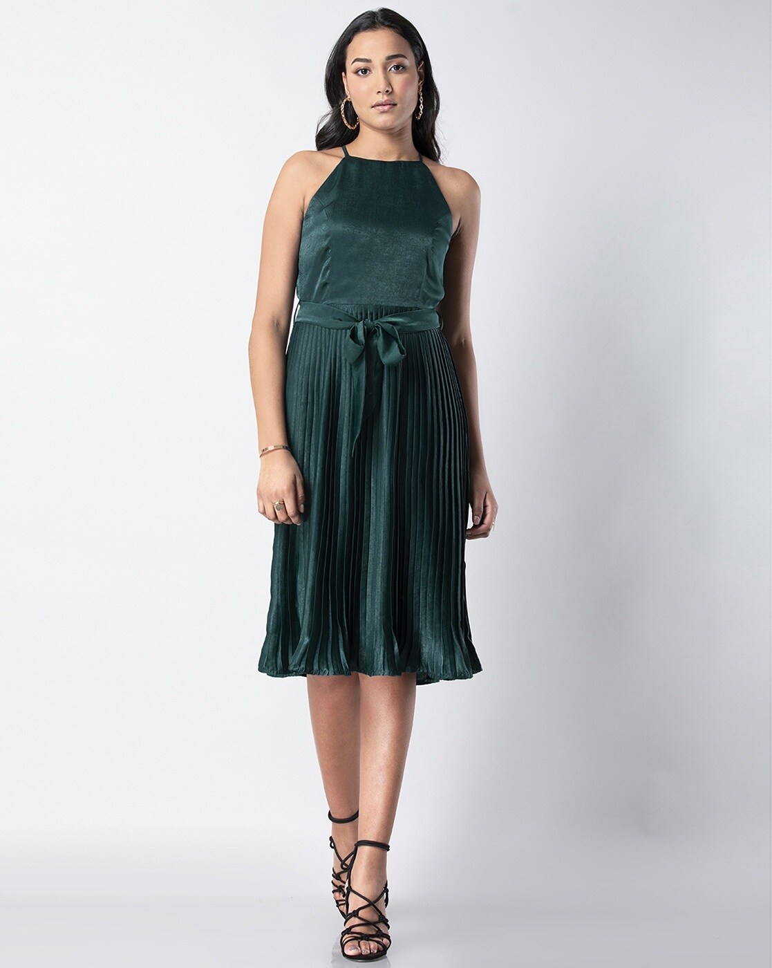 Buy Green Dresses for Women by FABALLEY Online