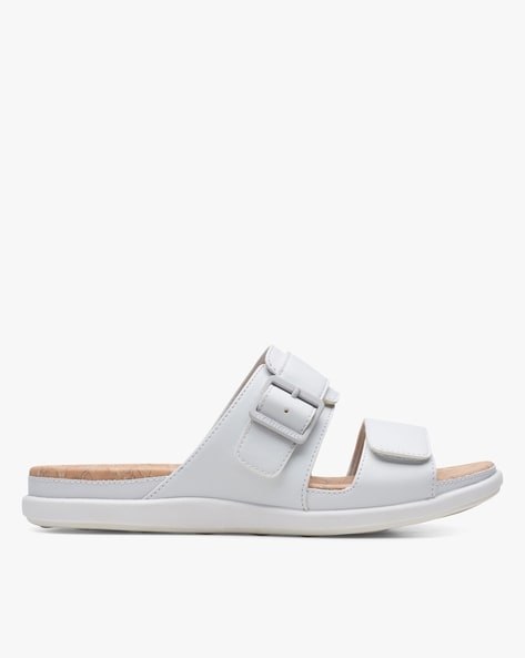 Buy White Flat Sandals for Women by CLARKS Online Ajio