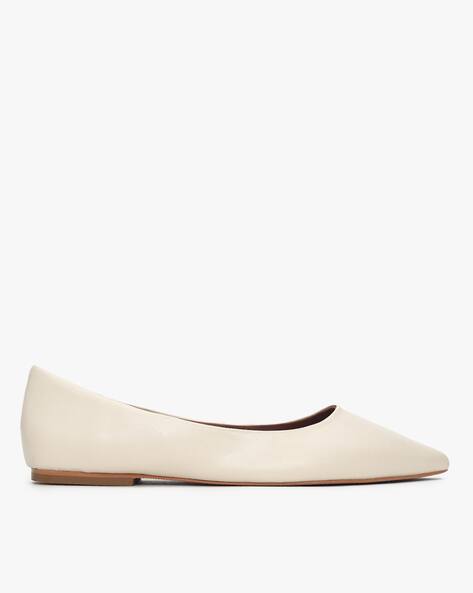 off white flat shoes