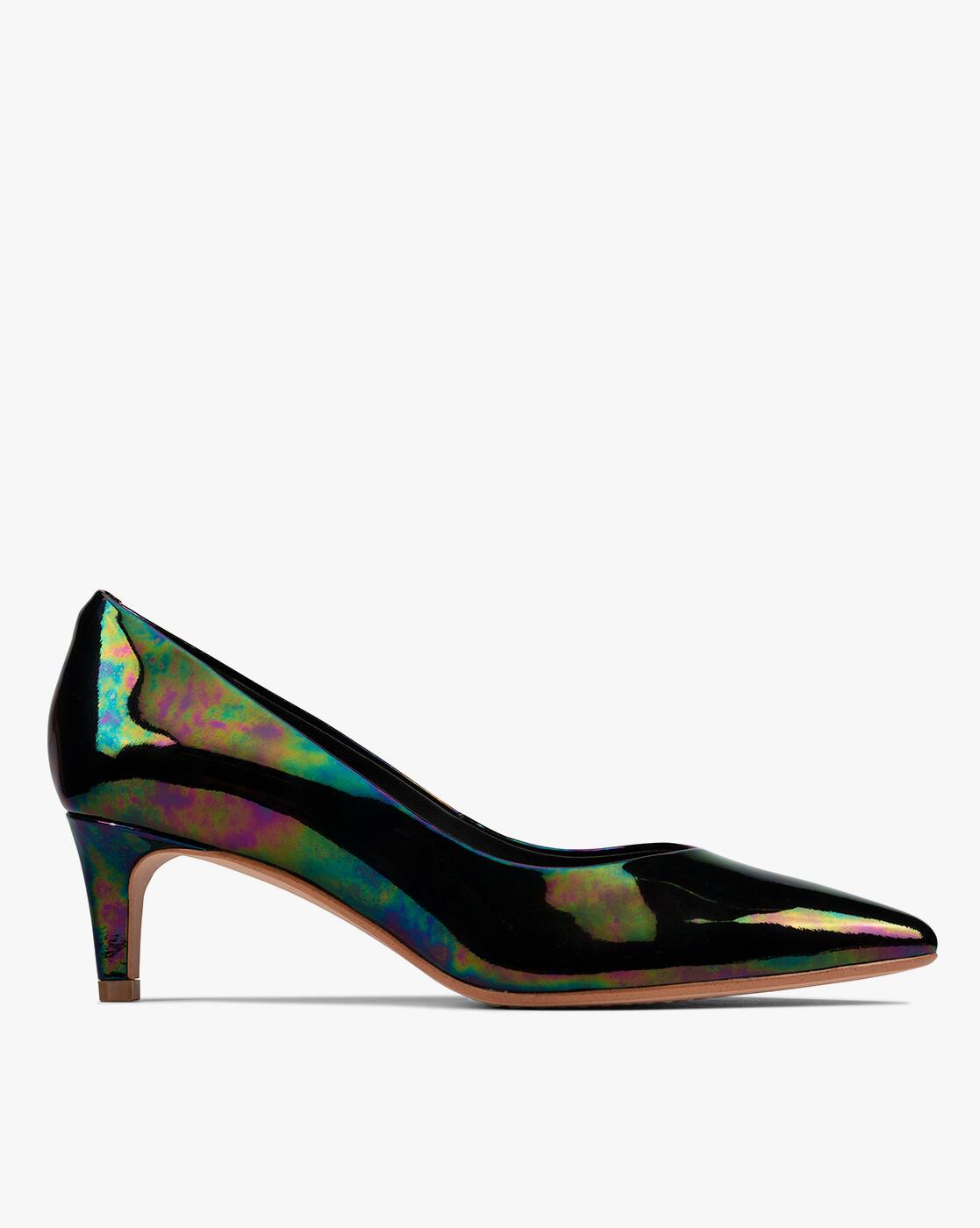metallic pointed heels