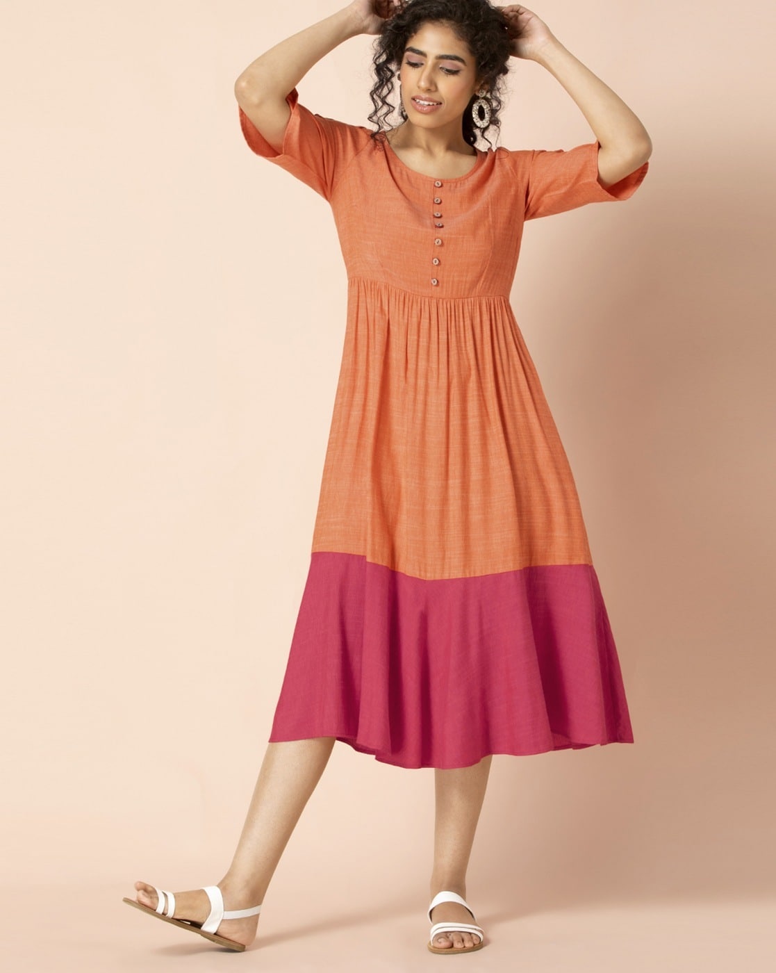 Buy Purple Dresses for Women by DEKLOOK Online | Ajio.com
